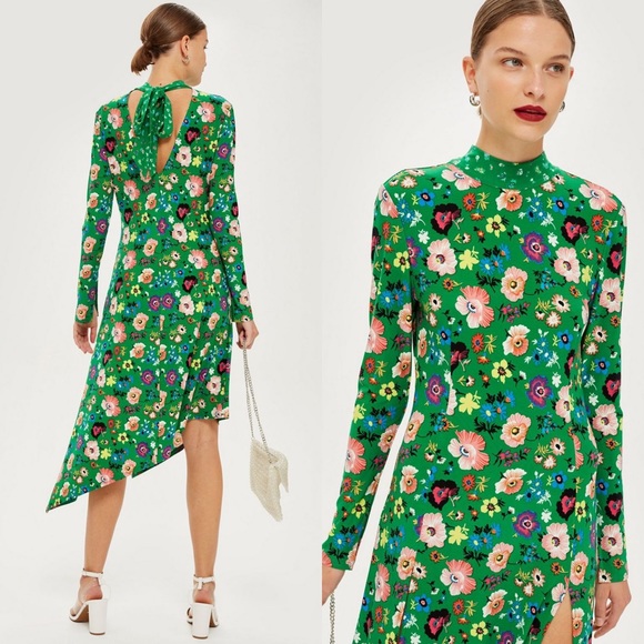 Topshop Dresses & Skirts - Topshop Floral Chuck on Midi Dress